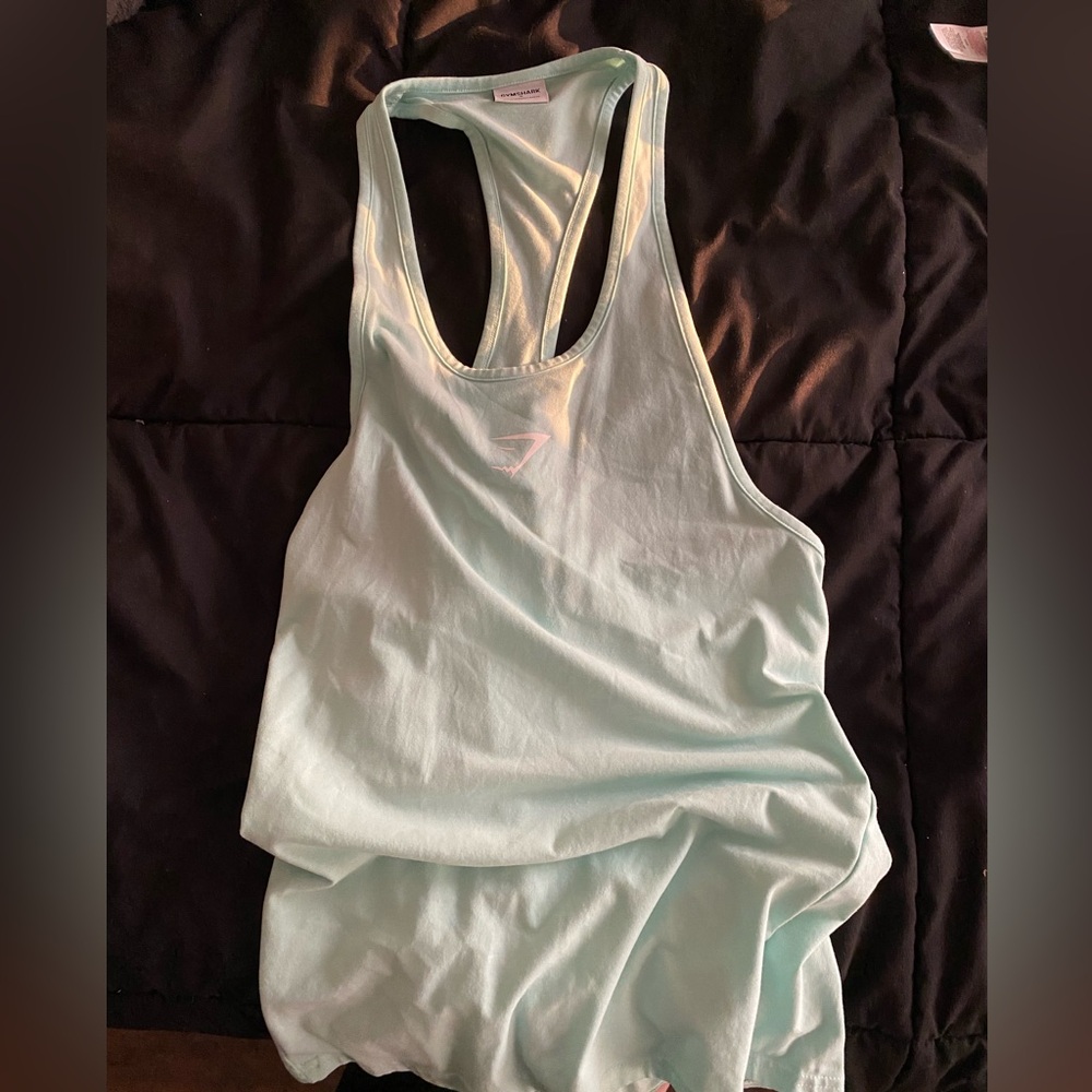 Aqua gymshark tank